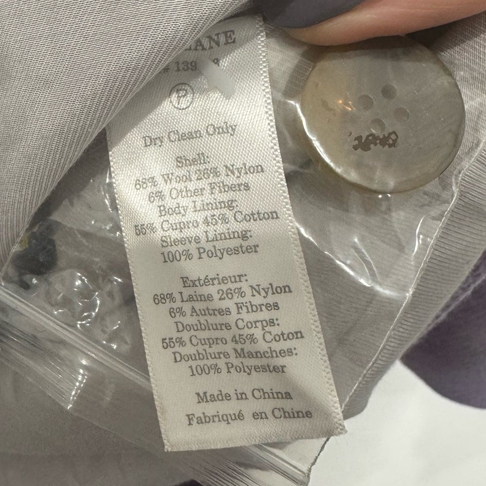 NWT Everlane Cocoon Wool blend Coat in Lavender / Purple - Picture 12 of 13